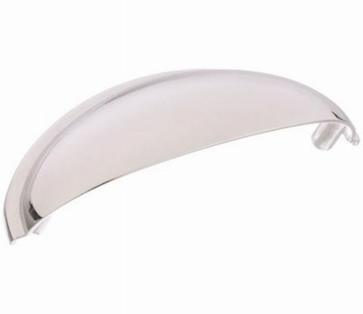 Ravino Cup Cabinet Pull, Polished Chrome, 3 In.