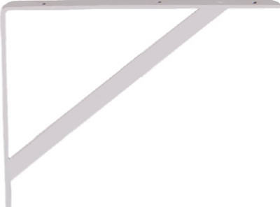 16 In. White Shelf Bracket