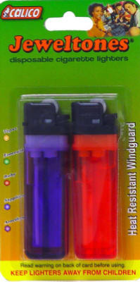 Translucent Disposable Lighters, 2-Ct. (12 pieces)