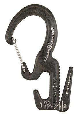 Figure 9 Carabiner, Black, Large