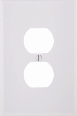 WHT DUPLEX WALL PLATE
