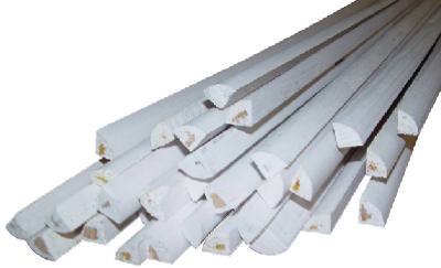 Solid Pine Moulding, Quarter Round,1/2 x 1/2 In. x 8 Ft. (16 pieces)