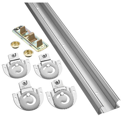 Bypass Sliding Door Hardware Kit, 48 In.