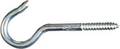 Ceiling Hook, Zinc, #2, 4-7/16 In.