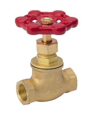 Stop Valve, Brass, 1/2 In.