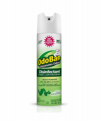 Fabric & Air Freshener Disinfectant, Eucalyptus, 14 oz.
