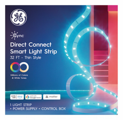 GE Cync LED Smart Light Strip, 10 Watt, 32 Ft., Millions of Colors