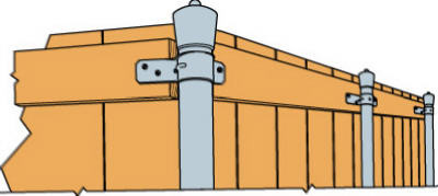 Pipe Grip Tie, 2-3/8 In.