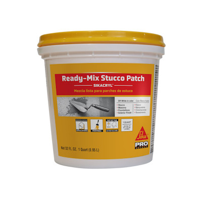 Sikacryl Ready-Mix Stucco Patch, Qt.