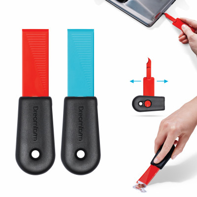 Dreamfarm Set of 2 Red and Blue Cleana - Thumb Scraper