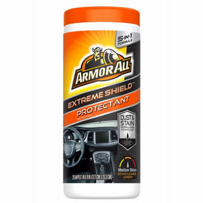 Extreme Shield Car Protectant Wipes, 25 Count