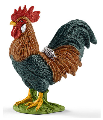 Multi-Color Rooster Toy Animal Figure, Ages 3 & Up (5 pieces)