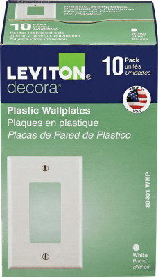10PK WH 1G DEC PLATE