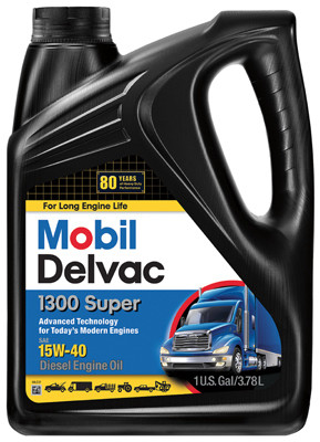 Delvac 1300 15W-40 Super Diesel Engine Oil, Extra High, 1 Gallon