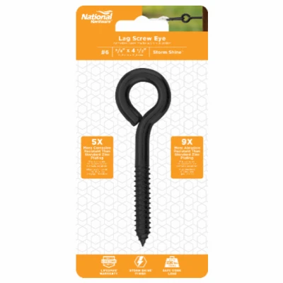 Lag Screw Eye, 3/8 x 4-1/2 In.