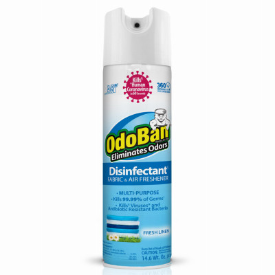Fabric & Air Freshener Disinfectant, Fresh Linen, 14 oz.