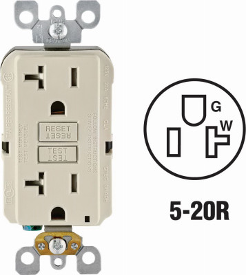 20A ALM GFCI OUTLET