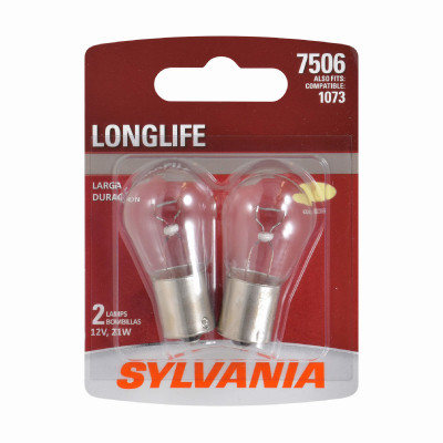 7506 Long Life Miniature Clear Bulb, 7506LL BP2, 2-Pk.