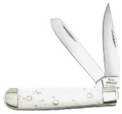 Baby Trapper Gentlemen's Pocket Knife, Smooth Bone, 2-In. Blade
