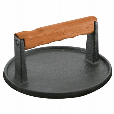 Cast Iron Meat Press, Round
