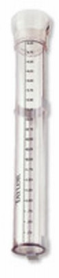 5 In. Capacity Rain Gauge, Clear Plastic, 11-7/8 In. Overall