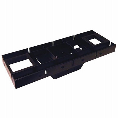 Patriot Mailbox Mounting Board, Black Plastic
