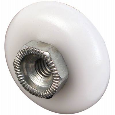 Tub Enclosure Oval Edge Ball Bearing Roller, Nylon, 7/8 In., 2-Pk.