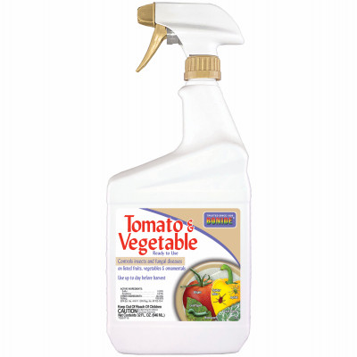 Captain Jack's Tomato & Vegetable Spray, Insect & Disease Control for Organic Gardening, 32 oz. Spray