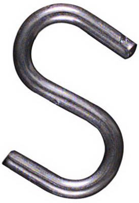 Open S Hook, Zinc-Plated Steel, Heavy-Duty, 1 In. (100 pieces)