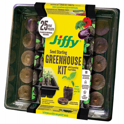 All In One Greenhouse, 11 x 11 In. Tray, 25 Pellets