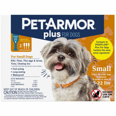 Flea and Tick Prevention For Medium Dogs 5-22-Lbs., 3 Applications