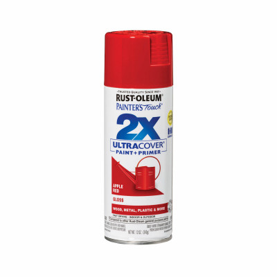 Painter's Touch 2X Spray Paint, Gloss Apple Red, 12-oz.