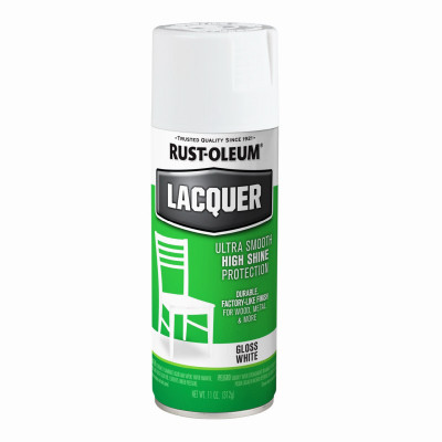 Specialty Lacquer Spray Paint, White Gloss, 11-oz.