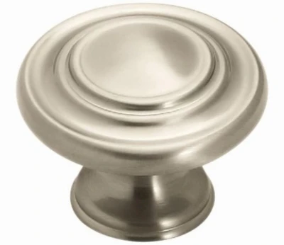 Inspirations Cabinet Knob, Satin Nickel, 1-5/16 In.