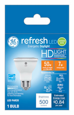 LED Light Bulb, Pr20, Diffused Daylight, 600 Lumens, 7 Watt