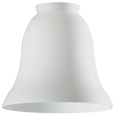 White Opal Glass Ceiling Fan Light Shades, 2-1/4 In. (6 pieces)