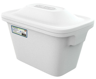 Ice Chest Cooler with Molded Side Carry Handles, Styrofoam, 28 Qt. (12 pieces)