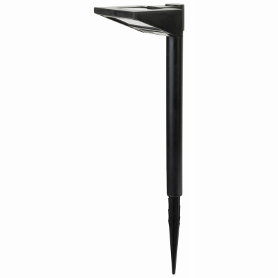 Domed Solar Stake Light, Black Plastic (12 pieces)