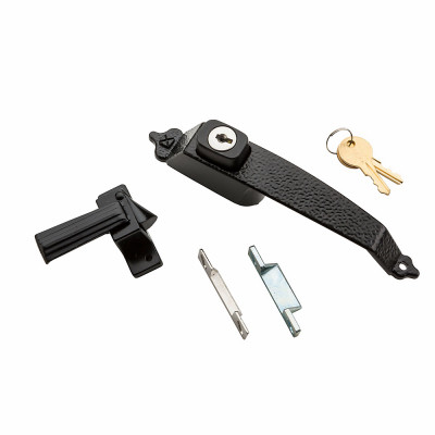 Colonial Storm Door Latch, Keyed, Black