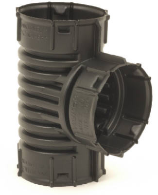 Poly Snap Drain Tube Tee, 4 In.