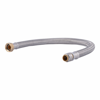 SharkBite 1/2 In. X 3/4 In. FIP X 24 In. L Braided Flexible Water Heater Connector