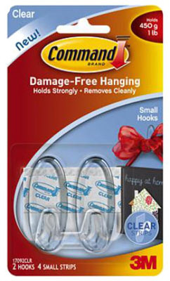 Clear Small Hooks - 2PK