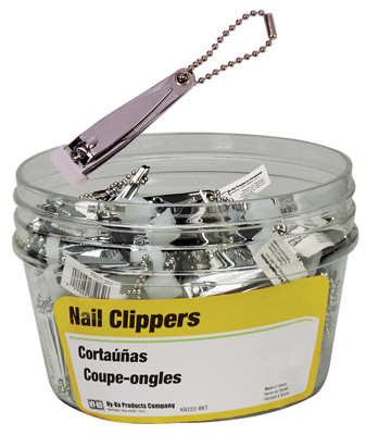 Nail Clippers with Chain, 40-Pc. Bucket