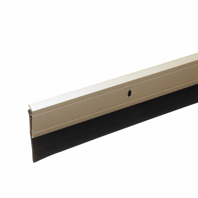 Door Sweep, Satin Nickel, 2 x 36 In.
