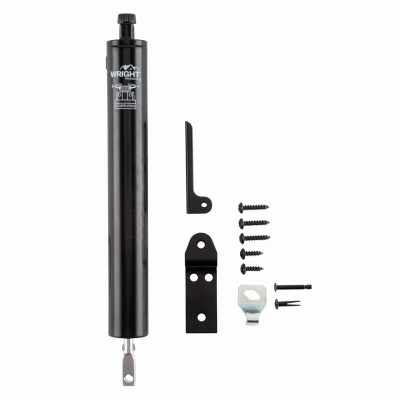 Screen Door Closer, Pneumatic, Black