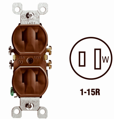BRN DUPLEX OUTLET