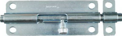 Door Barrel Bolt, Zinc, 5 In.