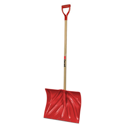 Alpine Poly Snow Shovel With Wood Handle, 18 In. (6 pieces)