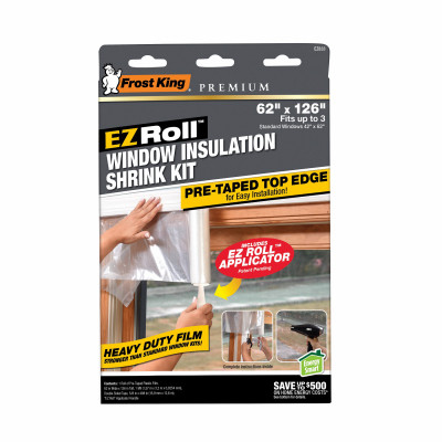 Roll-on Window Insulation Kit, 62 x 126 in.