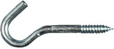 Screw Hook, Zinc, 3/8 x 4-7/8 In.